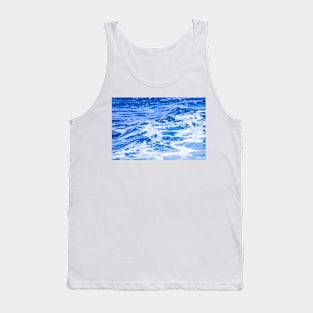 Ocean beach waves blue Tank Top